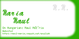 maria maul business card